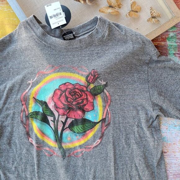 Day By Daydreamer Gypsy Rose Cropped Sweatshirt M - Picture 6 of 9